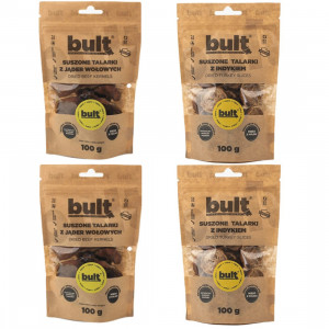 BULT Getrocknete Scheiben MIX aus 2 Geschmacksrichtungen – Hundesnack – 4x100g