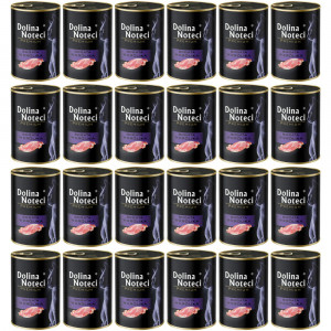 DOLINA NOTECI Premium Reich an Kaninchen – Nassfutter für Katzen – 24×400 g
