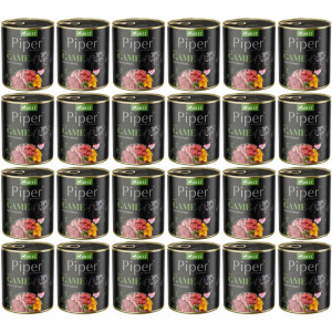 DOLINA NOTECI Piper Animals mit Wild und Kürbis - Nassfutter für Hunde - 24x800g