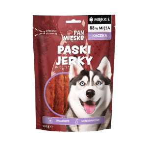 PAN MIĘSKO Jerky Duck - leckerli für hunde - 100g