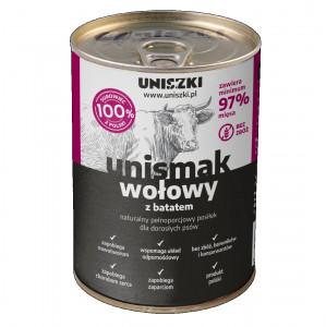 UNISZKI UNIsmak beef with sweet potato - Nassfutter für Hunde - 400g