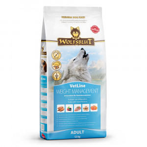 WOLFSBLUT VetLine Weight Management Turkey - trockenfutter für Hunde - 12kg