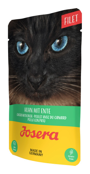JOSERA Huhn Entenfilet - Nassfutter für Katzen - 70 g