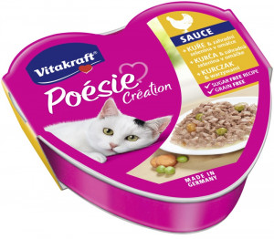 VITAKRAFT POESIE CREATION SOS Huhn/Gemüse - Nassfutter für Katzen - 85 g