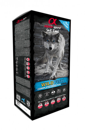ALPHA SPIRIT Soft Food Wild fish - halbnasses hundefutter - 9kg