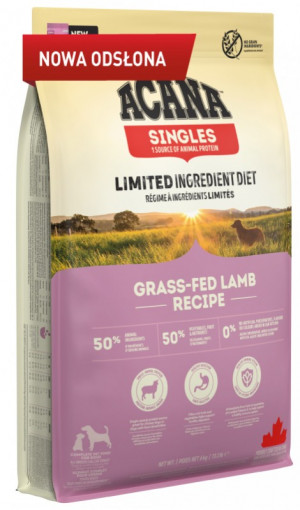 ACANA Singles Grass-Fed Lamb - trockenfutter für Hunde - 6kg
