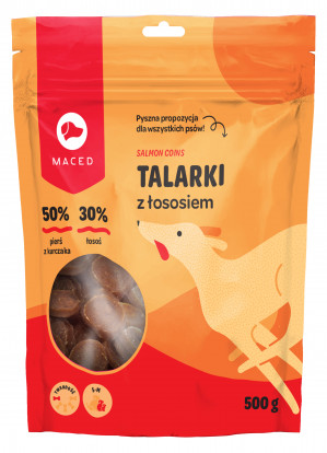 MACED Salmon chips - Hundeleckerli - 500g