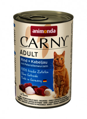 ANIMONDA Carny Adult Beef with cod and parsley - nassfutter für Katzen - 400g