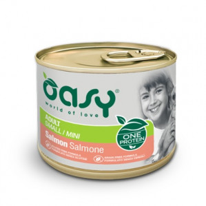 OASY One Protein Adult Small/Mini Salmon - Nassfutter für Hunde - 200g