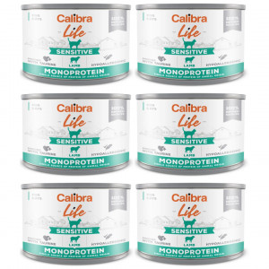 CALIBRA Cat Life Sensitive Lamb - Nassfutter für Katzen - 6x200g
