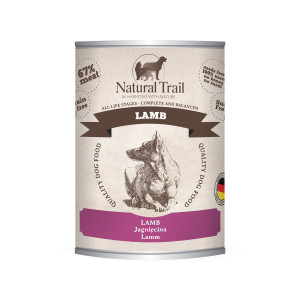 NATURAL TRAIL Lammfleisch - Nassfutter für Hunde - 800g