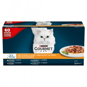 PURINA Gourmet Perle Mini fillets in sauce - nassfutter für Katzen - 60x85g