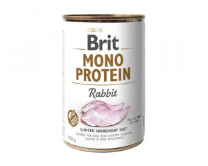 BRIT Mono Protein Rabbit - Nassfutter für Hunde - 400 g 