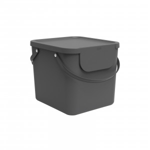 ROTHO Albula Anthracite - behälter zur abfalltrennung - 40l