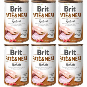 BRIT Paté & Meat Kaninchen Nassfutter - 6x400g