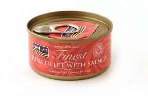 FISH4CATS Tuna fillet with salmon - nassfutter für Katzen - 70g