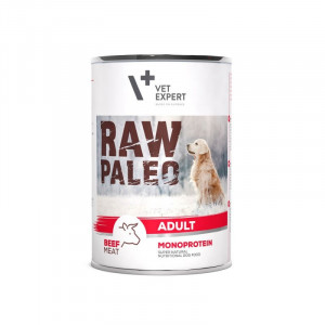 RAW PALEO Adult Monoprotein Beef – Nassfutter für Hunde – 400 g