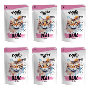 TUF TUF with veal - nassfutter für Katzen - 6x300g