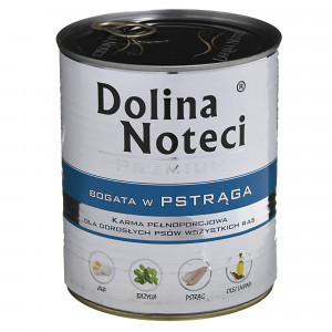 DOLINA NOTECI Premium Reich an Forellen - Nassfutter für Hunde - 800 g