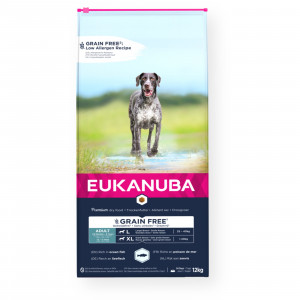 EUKANUBA Grain Free Large Breed - Trockenfutter für Hunde - 12 kg
