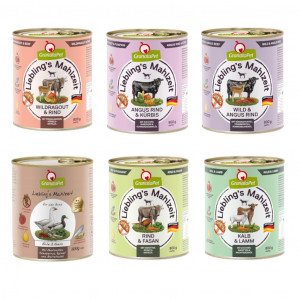 GRANATAPET Liebling's Mahlzeit MIX 6 GESCHMÄCKER - Nassfutter für Hunde - 6x800g