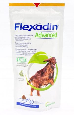 Vetoquinol Flexadin Advanced - Snacks für Hunde - 60 Tabletten