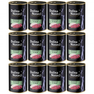 DOLINA NOTECI Premium Reich an Gans – Nassfutter für Katzen – 12×400 g