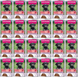 EUKANUBA Life Care Puppy Reich an Rind und Kürbis - Nassfutter für Hunde - 24x400g
