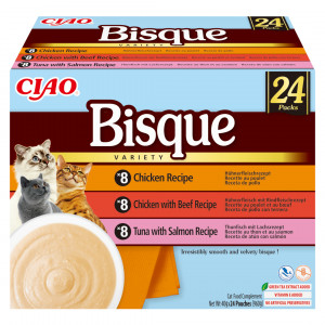 INABA Ciao Bisque Creamy soup with chicken, beef and fish - Katze behandeln - 24x40g