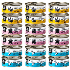 3Coty für erwachsene Katzen MIX 3 Geschmacksrichtungen – Nassfutter für Katzen – 18x80g