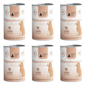 PAKA ZWIERZAKA Pepe Vet Hypoallergenic Horse - Nassfutter für Hunde - 6x400g