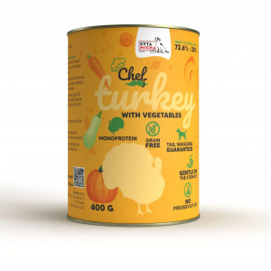 SYTA MICHA Chef Turkey with vegetables - Nassfutter für Hunde - 400g