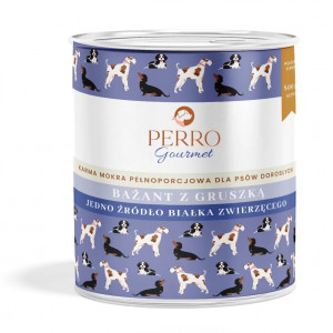 PERRO Gourmet Pheasant with pear - Nassfutter für Hunde - 800g