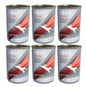 TROVET Renal & Oxalate RID mit Huhn – Nassfutter für Hunde – 6×400 g