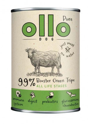 OLLO Booster Digest Green tripe - Nassfutter für Hunde - 400g
