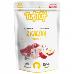 TUF TUF Entenmehl mit Apfel - Nassfutter für Hunde - 500g
