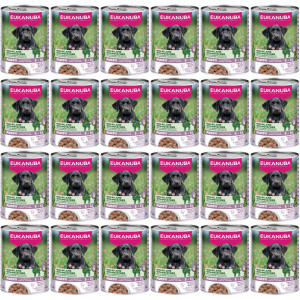 EUKANUBA Life Care Puppy Reich an Lamm und Kartoffeln - Nassfutter für Hunde - 24x400g