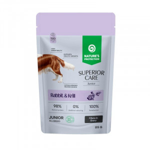 NATURE'S PROTECTION Superior Care Junior Rabbit and krill - Nassfutter für Hunde - 85g