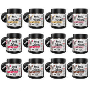 BULTI Mini-Salami MIX aus 4 Geschmacksrichtungen – Katzensnack – 12x150g