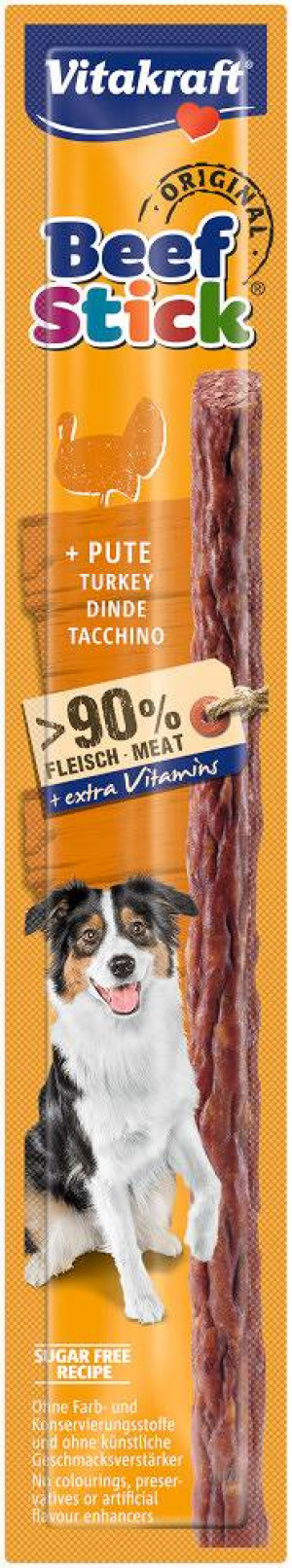 VITAKRAFT Beef Stick with turkey - hundeleckerli - 12 g