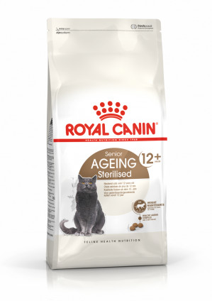 Royal Canin Senior Ageing Sterilised 12+ Trockenfutter für Katzen Mais, Geflügel, Gemüse 400 g 