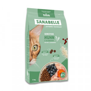 BOSCH Sanabelle Sensitive with chicken - trockenfutter für Katzen - 2kg