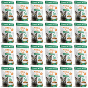CALIBRA Cat Life Adult Duck in gravy - Nassfutter für Katzen - 24x85g