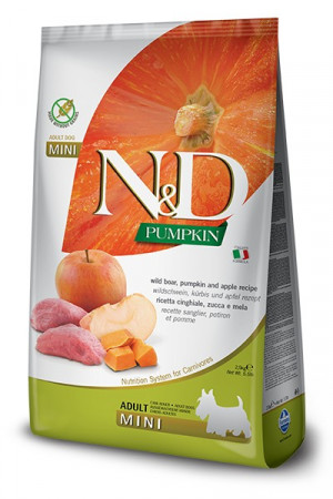 Farmina Pet Food 8010276033291 Hunde-Trockenfutter 2,5 kg Adult Apfel, Wildschwein, Kürbis