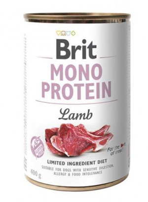 BRIT Mono Protein Lamb - Nassfutter für Hunde - 400g