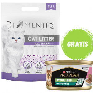 DIAMENTIQ Einstreu Lavender nicht klumpend 3,8 l + GRATIS