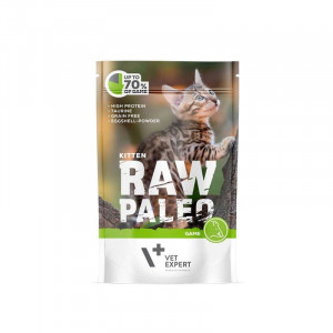 RAW PALEO Kitten Cat Venison – Nassfutter für Kätzchen - 100 g