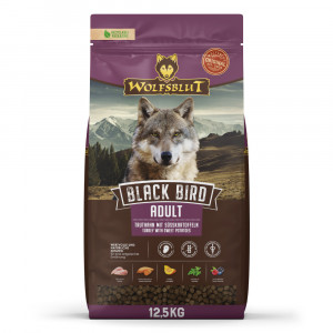 WOLFSBLUT Black Bird Turkey - trockenfutter für Hunde - 12,5kg