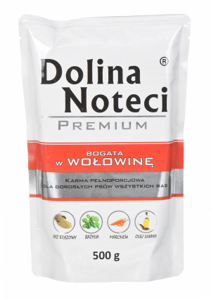 DOLINA NOTECI Premium Rich in beef - Nassfutter für Hunde - 500 g