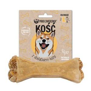 PAKA ZWIERZAKA Bone with goat L 13,5 cm - leckerli für hunde - 70g